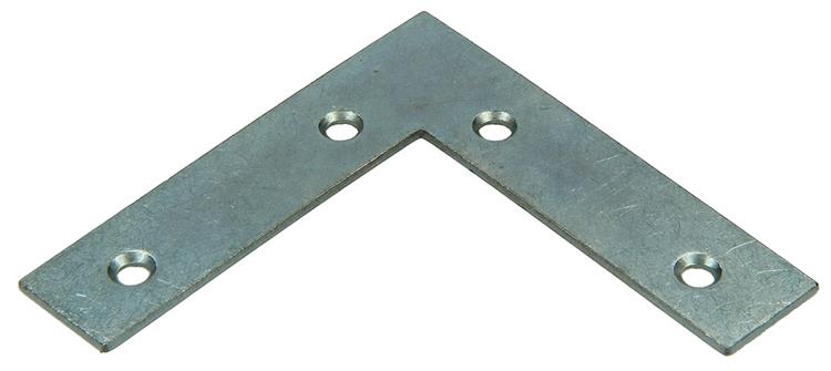 1013751 - 20 cuadrados planos galvanizados 75x75x18mm | 10 piezas