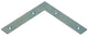 1013753 - 20 cuadrados planos galvanizados 125x125x20mm | 10 piezas