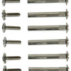 Mack 1013783 - 6 mini tornillos de conexión niquelados ø 5 mm 30-40 mm | 10 piezas