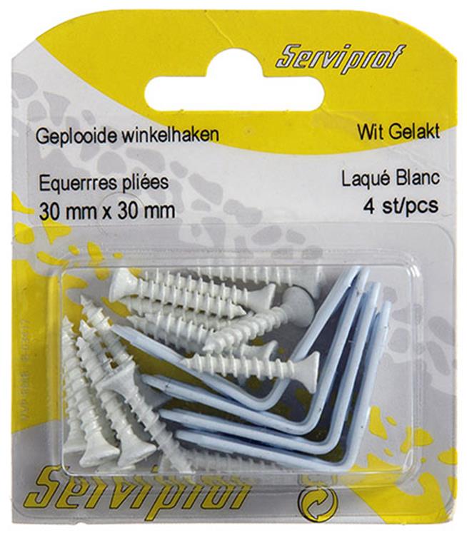 Mack 1013793 - 4 cuadrados plisados ​​pintados de blanco 30x30mm | 10 piezas