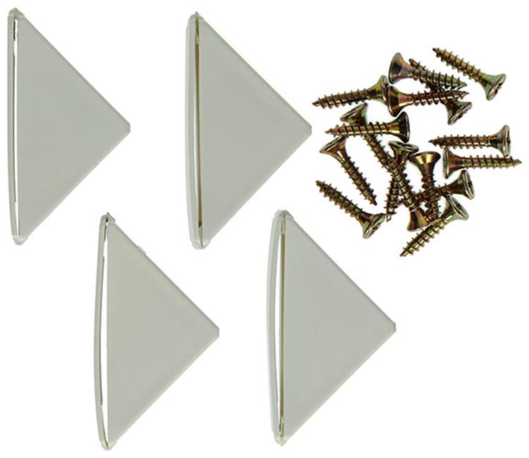 Mack 1013643 - 4 conectores de esquina altos blancos | 5 piezas