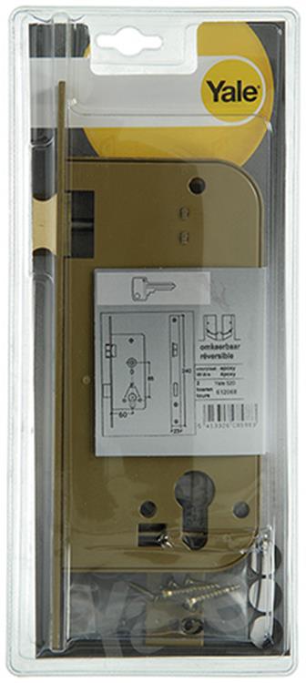 Yale 1013833 - cilindro slt 520 l r 60 mm bronce cuadrado frente pl. eje 85mm | 1 pieza