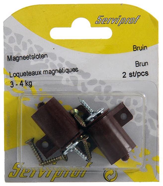 Mack 1013835 - 2 candados magnéticos marrón 3 - 4 kg | 5 piezas