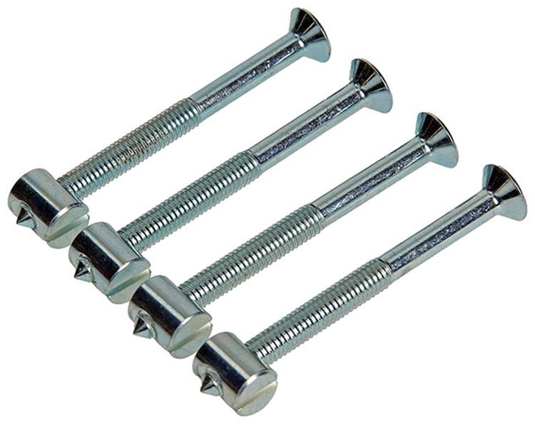 Mack 1013836 - 4 tornillos de unión con tuerca en cruz m6x70 + m10x12,5 | 5 piezas