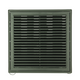 Renson 1069264 - Rejilla regulable de superficie PVC 732 (250x250) str 9005 (negro) | 2 piezas