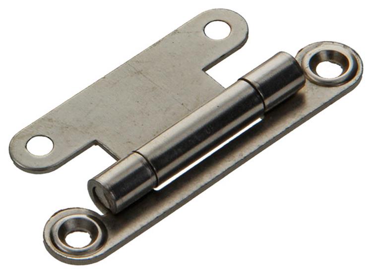 Mack 1013900 - 2 bisagras de armario semiocultas. niquelado alto 66 x ancho 30 mm | 5 piezas