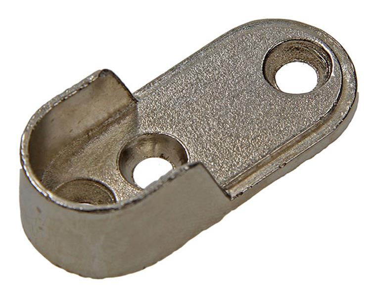 Mack 1014452 - 2 soportes para barra de armario niquelado | 5 piezas