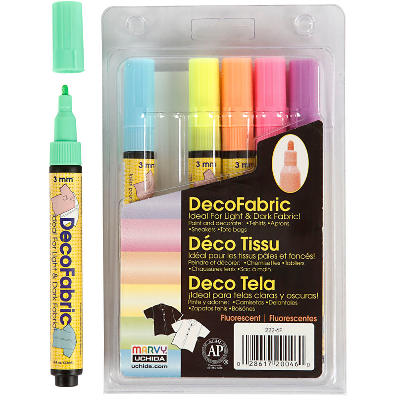 Creative Company Deco TextielStifts, 6st.