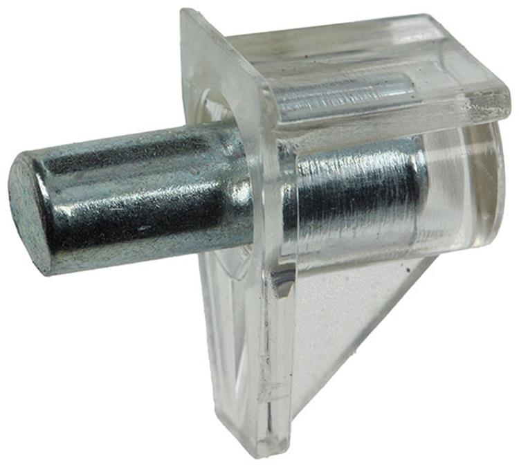 Mack 1014490 - 12 soportes para estantes transparentes ø 5 mm | 5 piezas