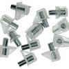 Mack 1014490 - 12 soportes para estantes transparentes ø 5 mm | 5 piezas