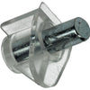 Mack 1014490 - 12 soportes para estantes transparentes ø 5 mm | 5 piezas