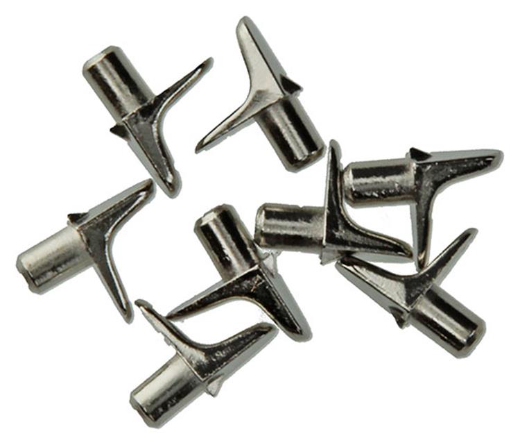 Mack 1014491 - 8 soportes para estantes niquelados ø 5 mm | 5 piezas