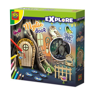 Ses creative magic door - manualidades - descubrir - madera FSC - para niños a partir de 5 años - 8 colores - 8 lápices de colores