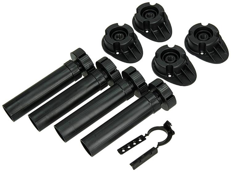 Mack 1014496 - juego de 4 patas de zócalo de plástico 150 mm | 10 piezas