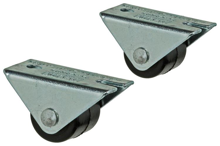 1014736 - 2 ruedas fijas plastico 13mm | 5 piezas