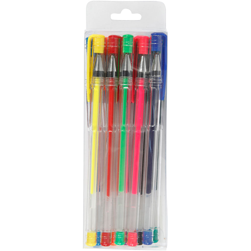 Penna gel Creative Company, larghezza tratto 0,8 mm, vari colori, 10 div 1 scatola