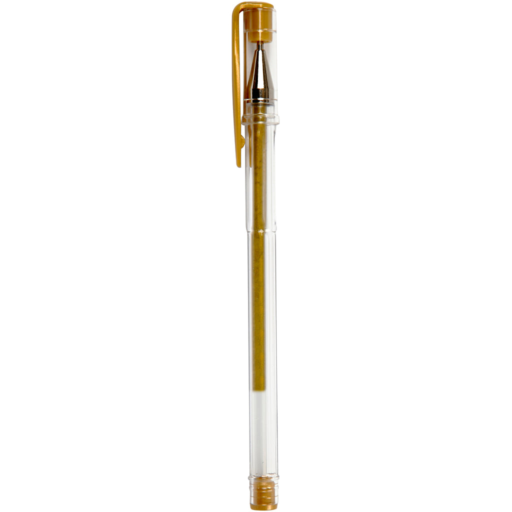Bolígrafo de gel Creativ company, ancho de trazo 0,8 mm, dorado, 6 piezas 1 caja