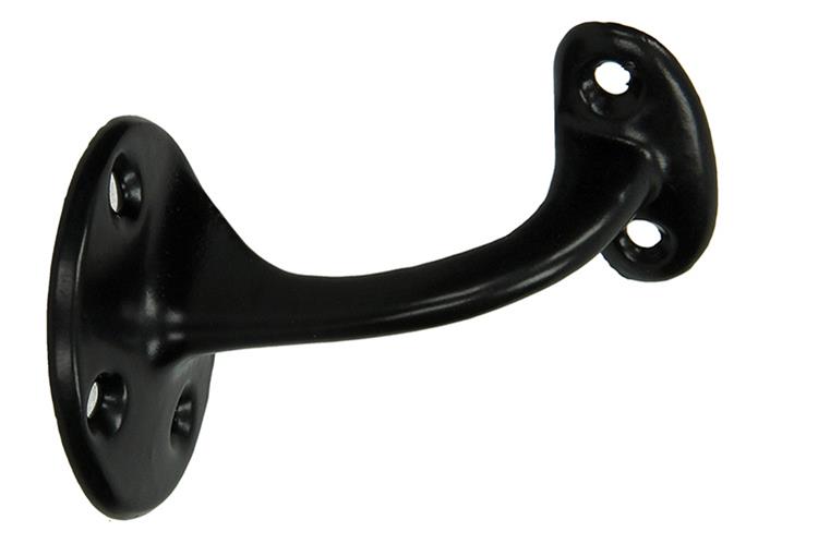 1013723 - soporte para barandilla de escalera negro | 5 piezas
