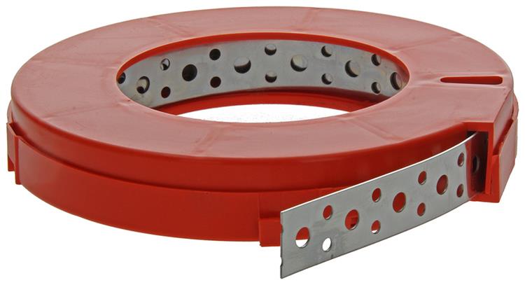 1014767 - listón de hierro perforado, acero inoxidable 19mmx0,8mmx10m | 2 piezas
