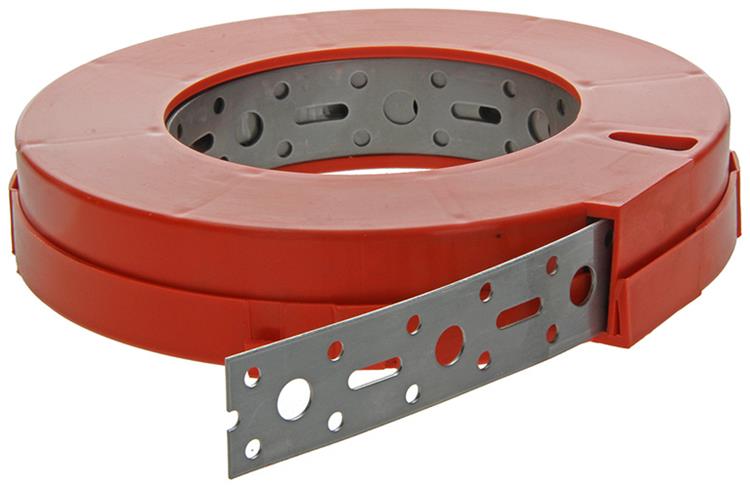 1014768 - listón de hierro perforado, acero inoxidable 25mmx1mmx10m | 2 piezas