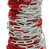 1013674 - cadena de plástico rojo blanco ø 6mm l 40mm 30m | 30 piezas