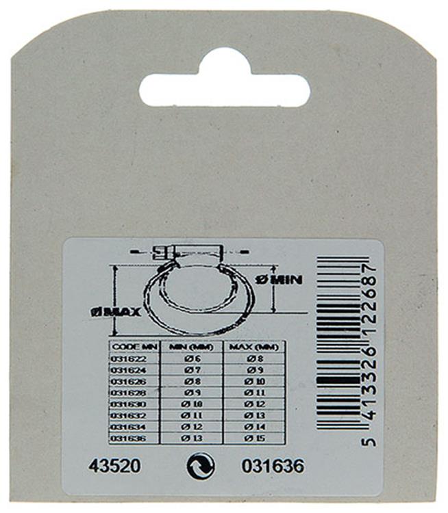 Mack 1011659 - 2 mini anillos tensores galvanizados 13x15mm | 10 piezas