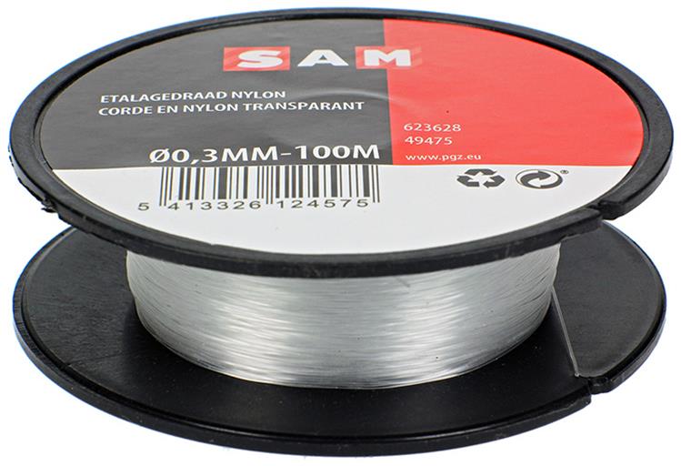 Mack 1014888 - display wire nylon reel 0.3mm 100m | 10 pieces