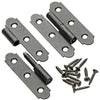 Mack 1013707 - 2 bisagras españolas izquierda acero inoxidable h 80 - w 45 mm | 5 piezas