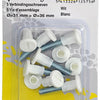 Mack 1013891 - 5 tornillos de conexión blancos 30-40mm | 10 piezas