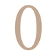 Vaessen creative • houten cijfer 0 9cmx3mm