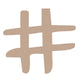 Vaessen creative • houten leesteken 2,5cmx3mm #