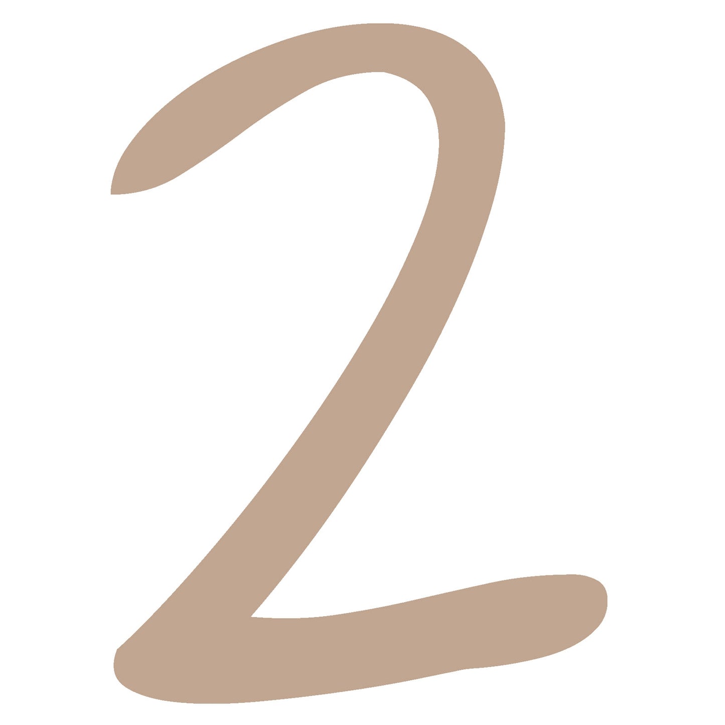 Vaessen creative • numero in legno 2 3,7 cm x 3 mm