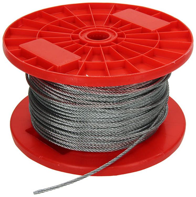 1015567 - cable acero galvanizado 7x7 150m 3mm espesor 90 kg din en 12385-4 | 150 piezas