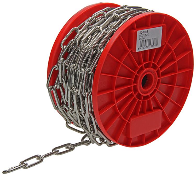 1015115 - kett. acero inoxidable sch. largo din5685-1ø 4mm l 32mm 20m ancho 80 kg | 20 piezas
