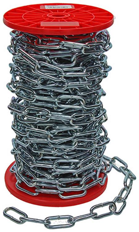 1015131 - eslabón de cadena largo din5685-1ø 6mm l 42mm 25m ancho 160 kg | 25 piezas