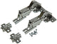 Mack 1015228 - 2 bisagras perforadas se deslizan en puerta de superficie de 35 mm y 165° | 10 piezas