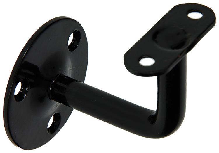 1013933 - soporte para barandilla de escalera curvo negro | 5 piezas
