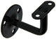 1013933 - soporte para barandilla de escalera curvo negro | 5 piezas