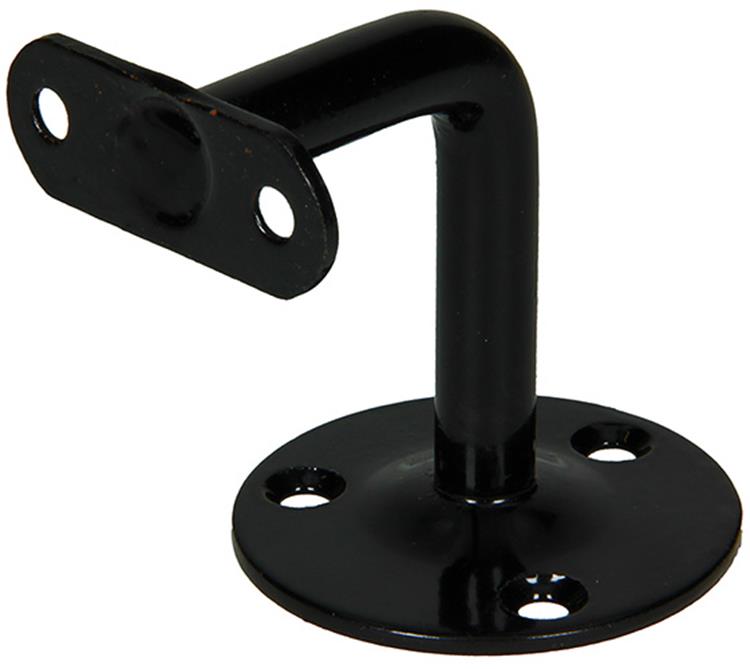 1013933 - soporte para barandilla de escalera curvo negro | 5 piezas