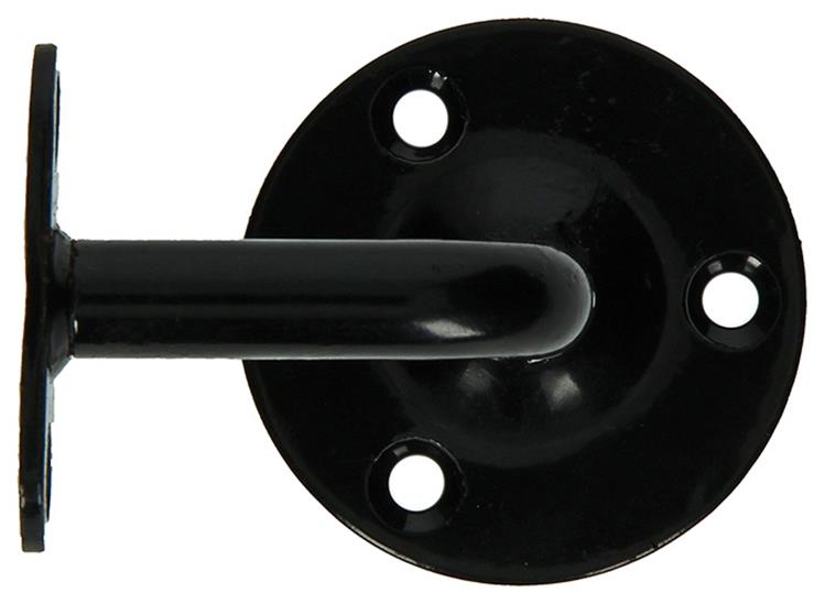 1013933 - soporte para barandilla de escalera curvo negro | 5 piezas