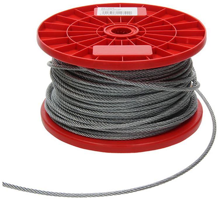 1015568 - cable acero galvanizado 7x7 100m 4mm ancho 160 kg din en 12385-4 | 100 piezas