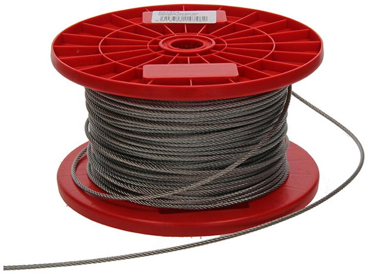 1015571 - cable de acero 7x7 acero inoxidable aisi 316 153mm wll 90 kg din en 12385-4 | 150 piezas