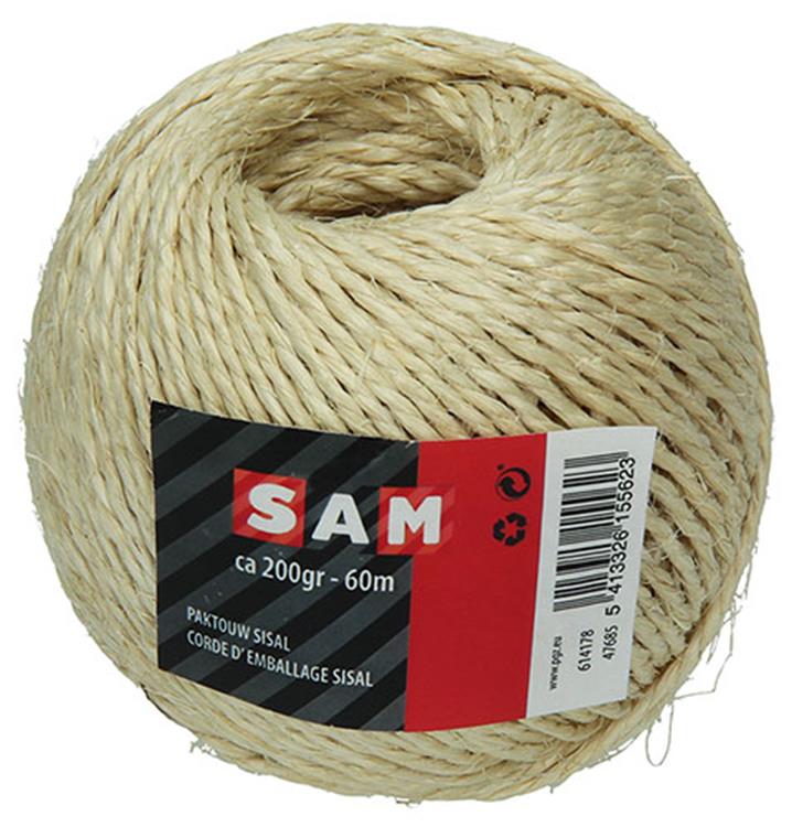 Mack 1013952 - cuerda de embalaje bobina sisal 3mm aprox. 45m | 10 piezas