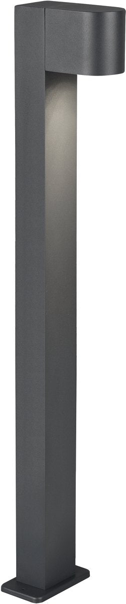 Trio roya - poste de iluminación - antracita - excl. 1x gu10 4,9w - iluminación exterior - ip44