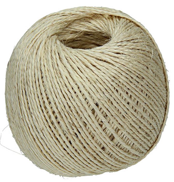 Mack 1013953 - packing rope sisal bobbin 3mm approx. 90m | 5 pieces