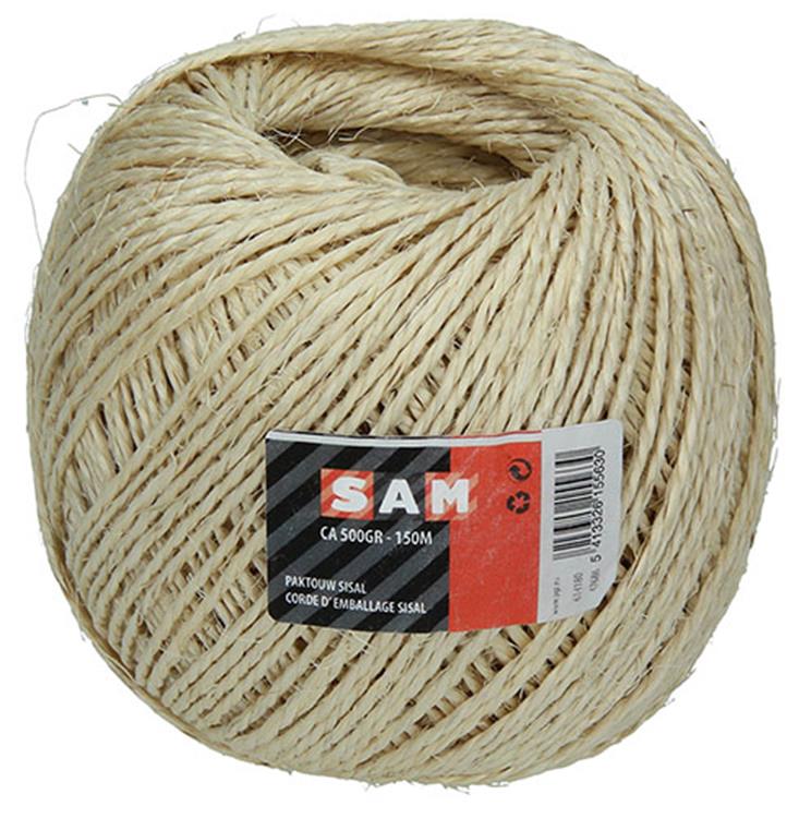 Mack 1013953 - cuerda de embalaje bobina sisal 3mm aprox. 90m | 5 piezas
