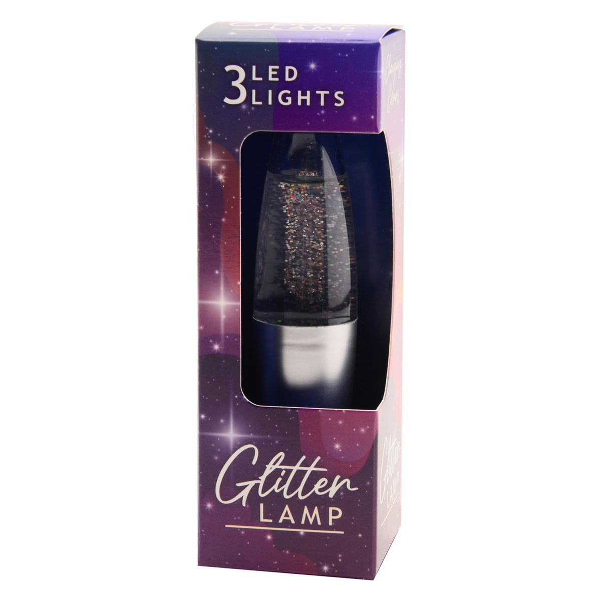 Johntoy Lavalamp glitter con la luce