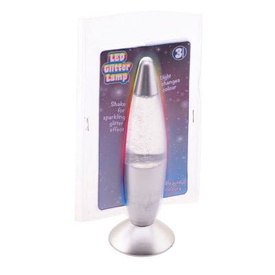 Johntoy Lavalamp glitter con la luce