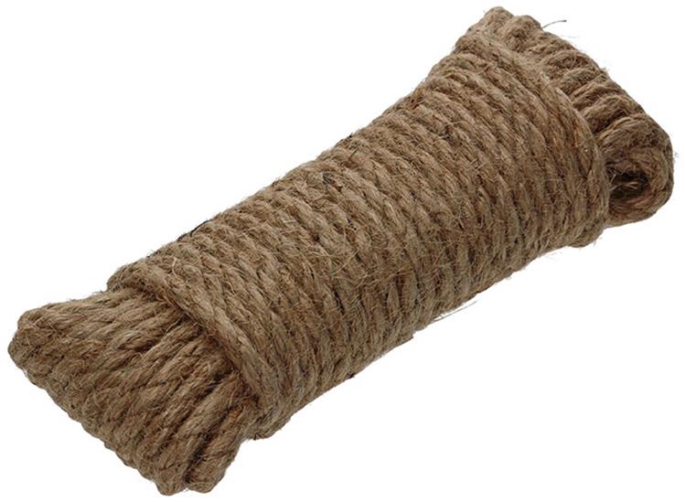 Mack 1013966 - cuerda de yute hebra retorcida 6mm 10m | 5 piezas