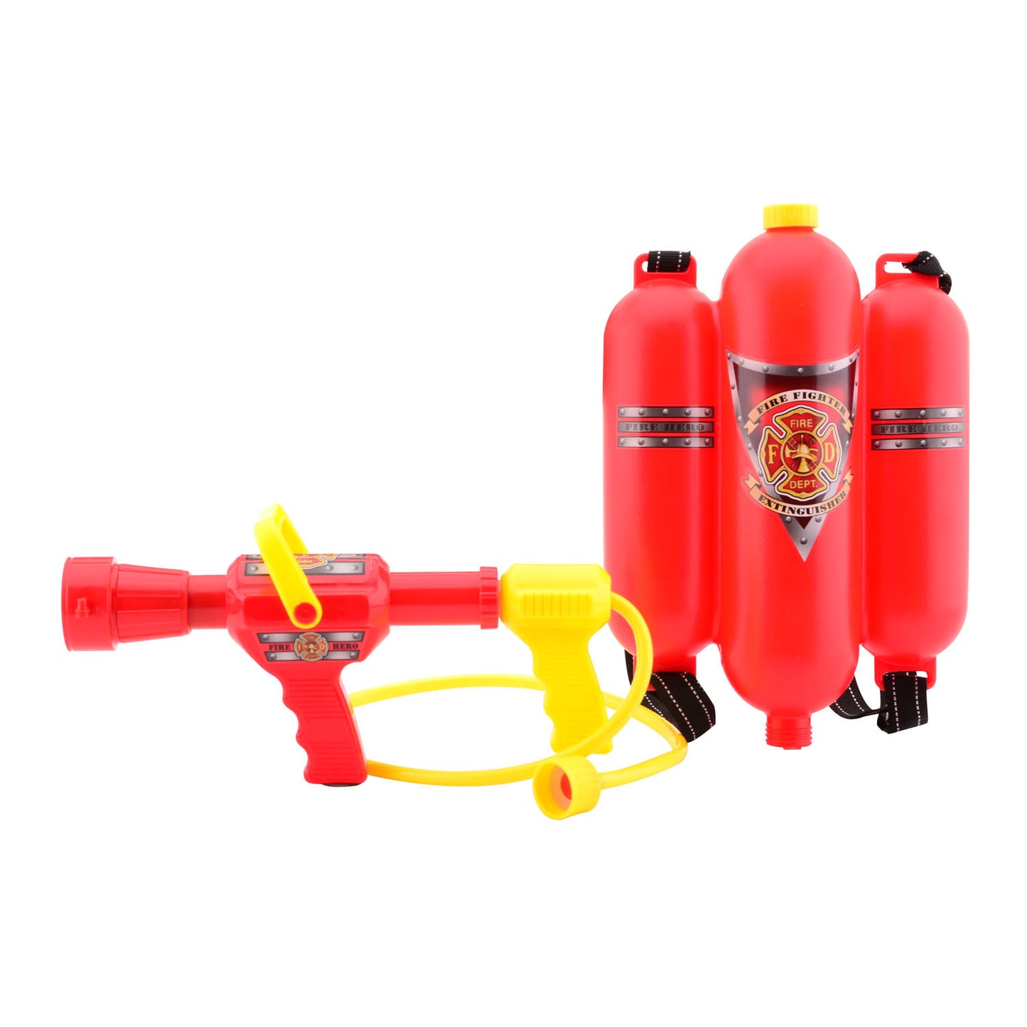 Johntoy brandweer waterpistool met tank